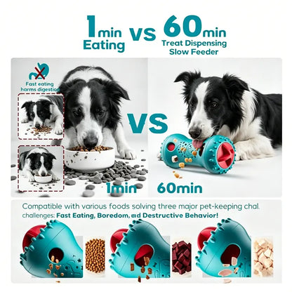 Interactive Treat Dispensing Dog Puzzle Treat Toy for Dogs,Dog Toys,Treat Dispensing Dog Enrichment Toys for IQ Training and Brain Stimulation, Interactive Mentally Stimulating Toys as Gifts for Puppies, Cats, Dogs